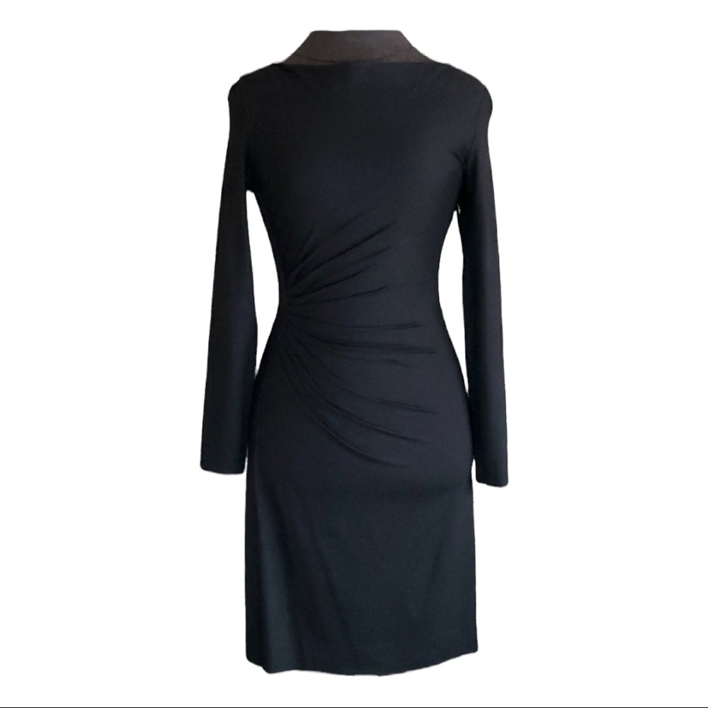 Diane Von Furstenberg LILA Long sleeve Black dress